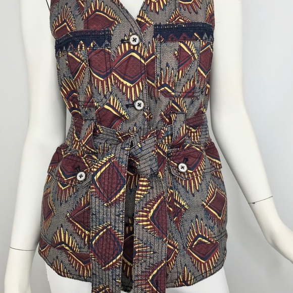 Elvenses {Anthropologie} Geo Safari Print Vest - Picture 5 of 9